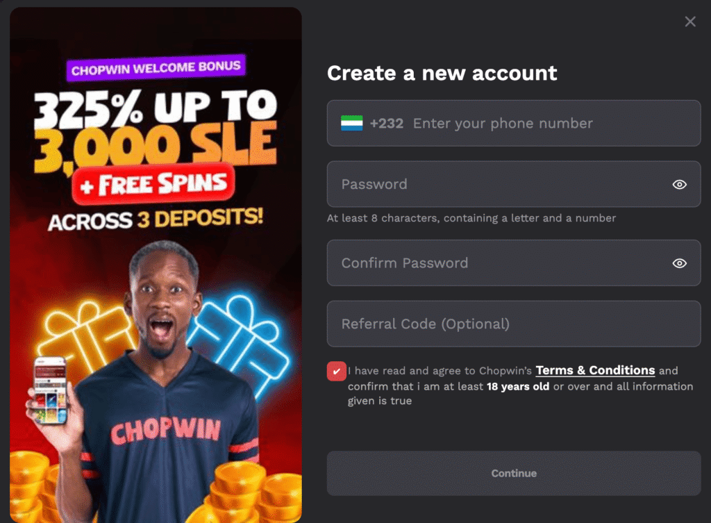 chopwin register sl